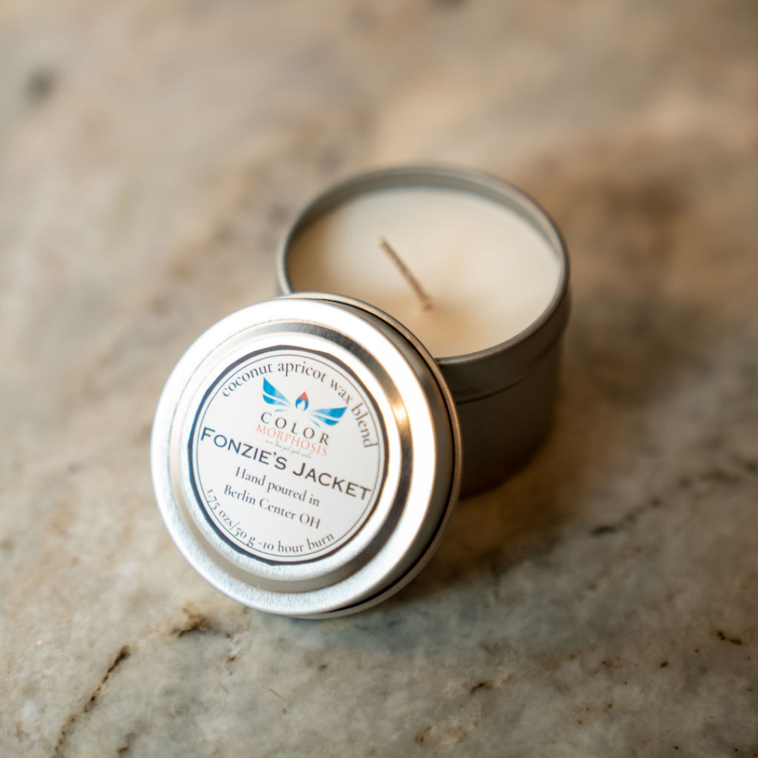 Silky Dreams - Linen, Jasmine, and Vanilla Scented Mini Tin Candle
