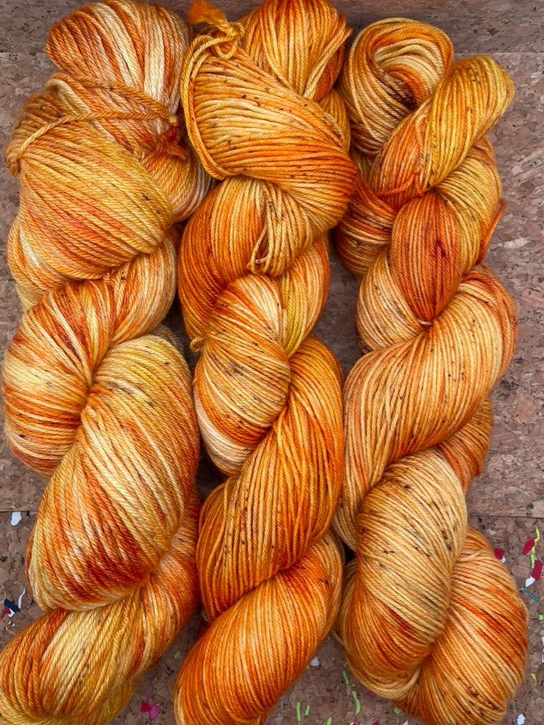 CANDY CORN Hand Dyed Yarn