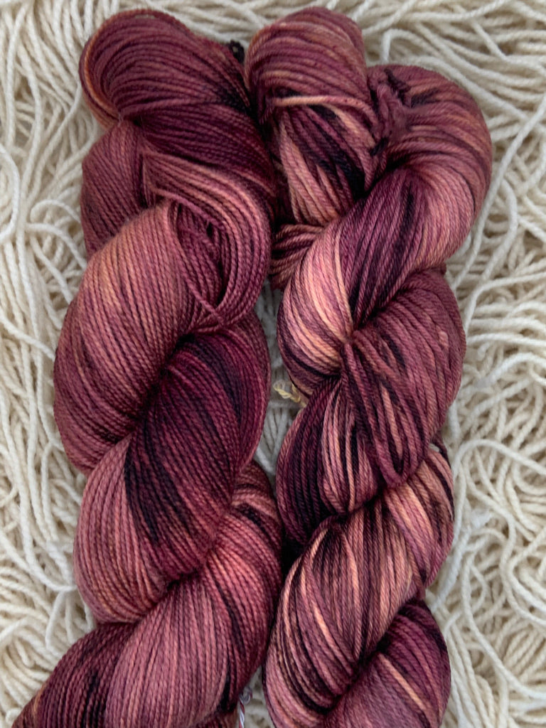 CHOCOLATES AND PINOT Hand Dyed Yarn