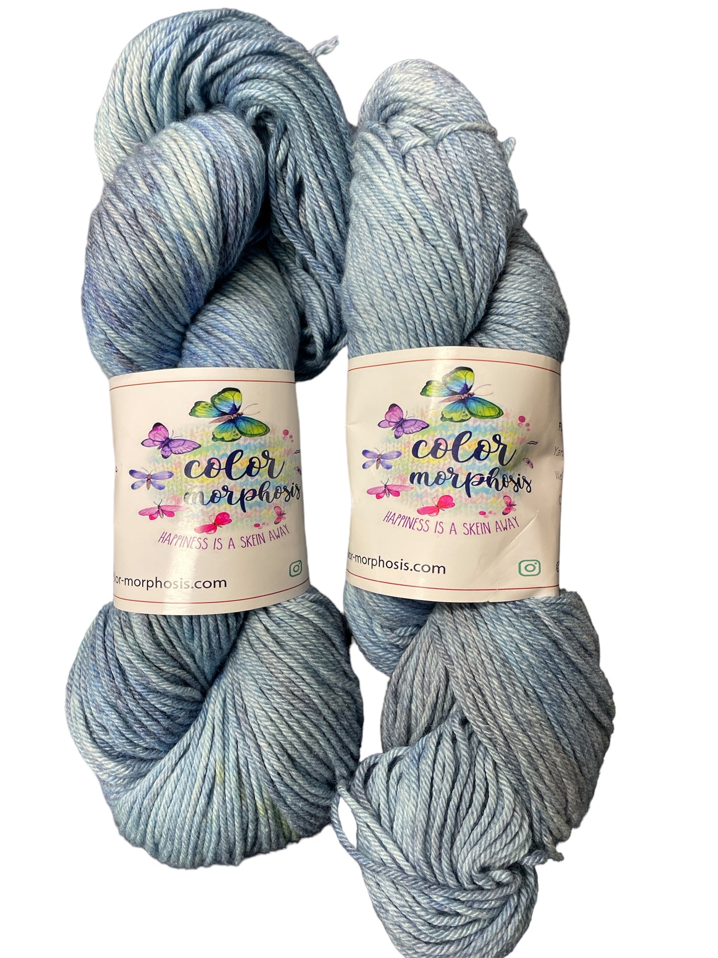 FADED BLUE JEANS Hand Dyed Yarn